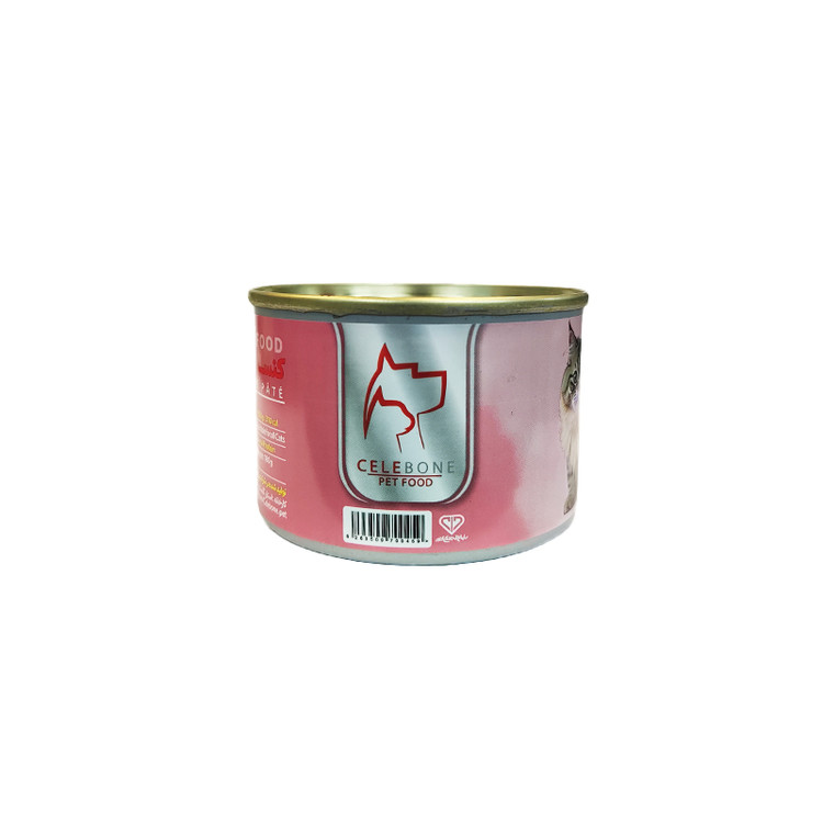 کنسرو غذای گربه بالغ سلبن مدل پته با طعم مرغ و جگر Celebone Cat Pate Chicken Liver وزن 180 گرم