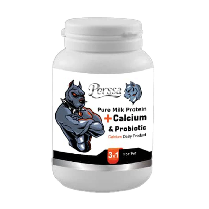 پودر مکمل کلسیم حیوانات خانگی پرسا مدل Probiotic وزن 200 گرم